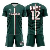 Custom Green Mexico Soccer Jersey Uniform Set